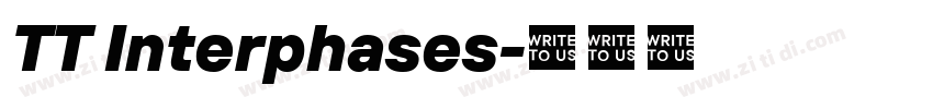 TT Interphases字体转换